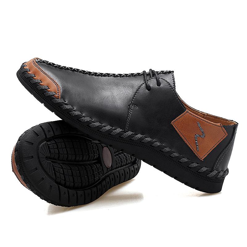 Fashion Casual Leather Shoes Men 2024 Slip On Loafers British Style Shoes Comfortable Casual Sneakers Good Quality