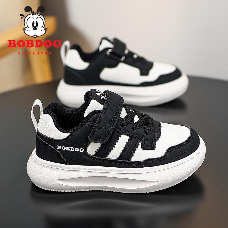 Pantofi sport din piele pentru fete Bobdog, Toamnă/Iarnă 2025, Pantofi de alergare antiderapanți pentru copii de școală primară