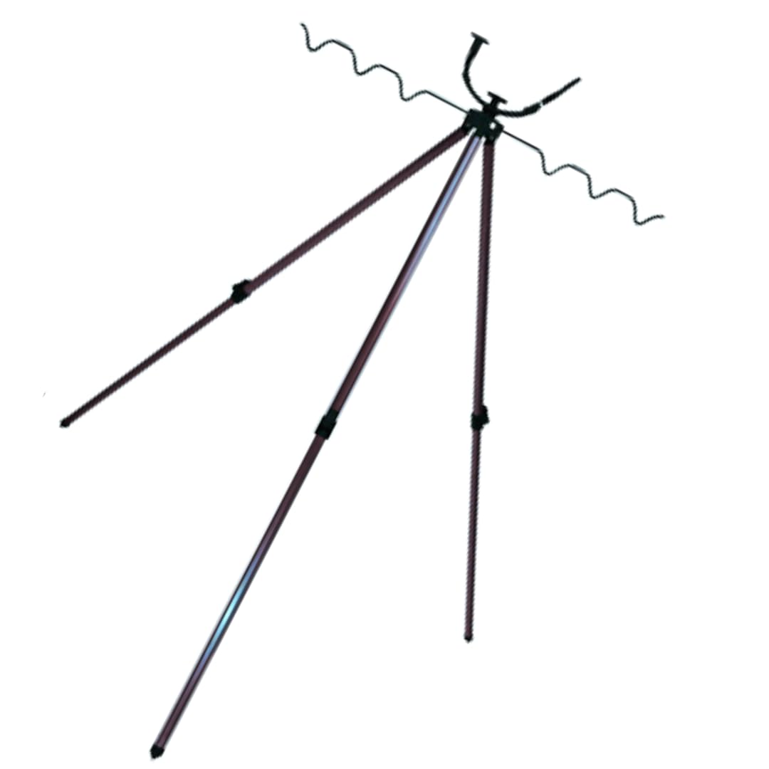 

Marild Tokyo Tripod Rod Holder with Rod Holder (Silver, Long)