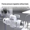 Zhuoji Pneumatic BUC-6-10 Hand Valve with 8mm Tubing, 12mm Straight-Through Air Valve, Quick-Connect Fittings.