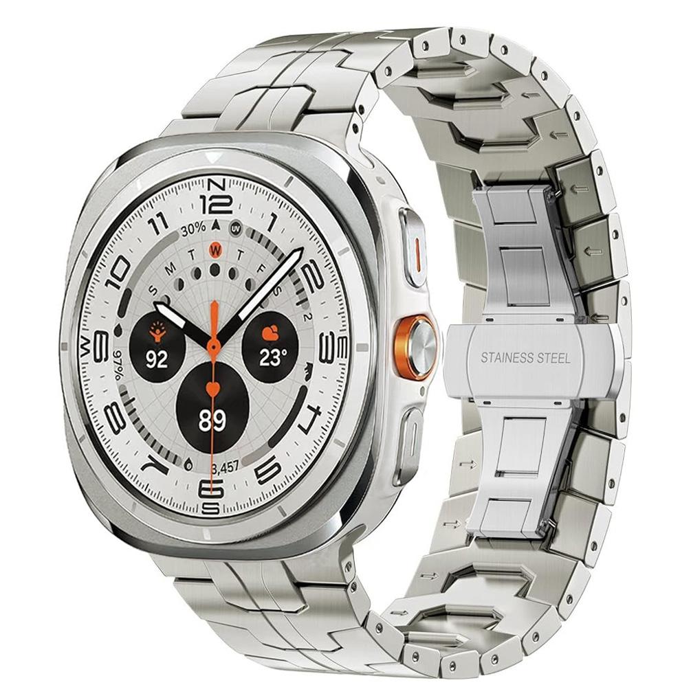 Luxury Metal Strap for Samsung Galaxy Watch Ultra 47mm Stainless Steel No Gaps Bracelet for SAMSUNG Galaxy ULTRA 7 47MM Men Band