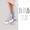 Female Spring and Summer New Style Bow Vertical Stripe All Build Student In Tube Cotton Socks