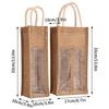 Red Wine Handbag Gift Box with Window And Handle Single Double Bottle Champagne Packaging Bag Wedding Favors for Guests