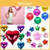 18" Colour Solid Foil Balloons Heart Star Round Shape For Wedding Party Birthday