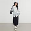 Elva' Island Women's Color-block Heart Print Loose Sweatshirt