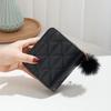 JYL TS Women's Sling Bags  Ball Wallet 066 Card Holder PU Rhombus Metal Label Bag