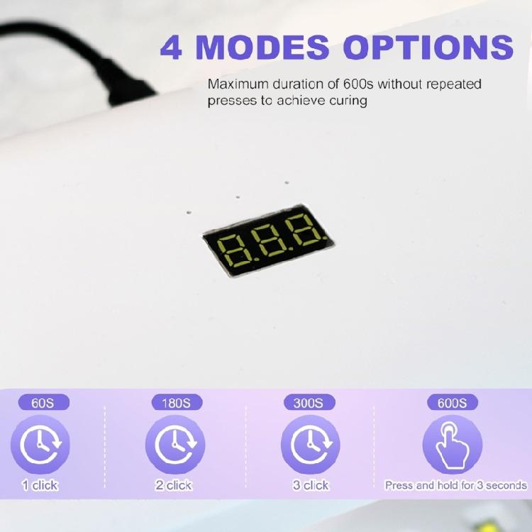 Jewelry Making Tool UV Resin Lamp 96W Fast Efficient Curing Large Foldable Light Adjustable Timer UV Lamp for Nails