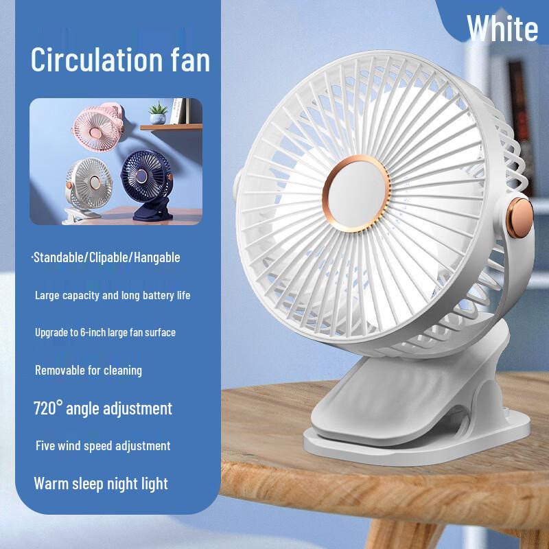LISM F50 Mini Desktop Fan with Light