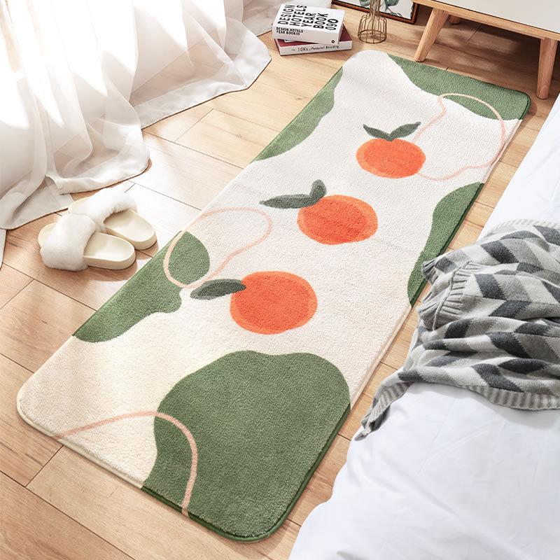 Scandinavian Ins Style Indoor Carpet Faux Cashmere Bedroom Living Room Carpet Full Laying Non-slip Sofaj Foot Mat