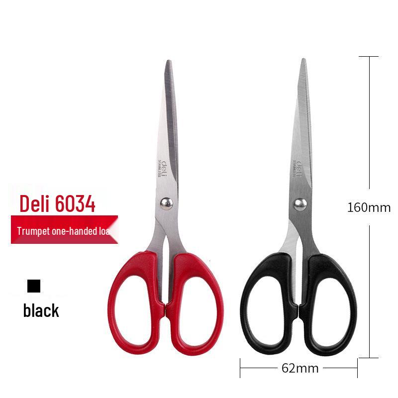 

Deli 6010 Ножницы из нержавеющей стали для рукоделия и офиса: Безопасная, Острая резка для дома, шитья и бумаги Color Random