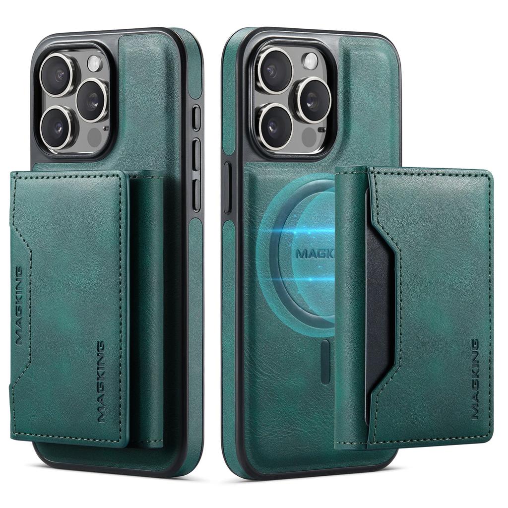 2 In 1 Detachable Magnetic Cards Solt Wallet Leather Case For iPhone 16 Pro Max 15 Plus 14 13 12 For Magsafe Wireless Charging