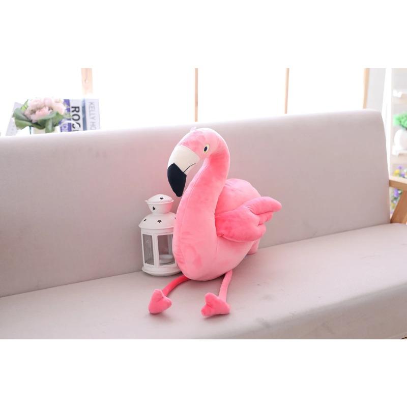 Realistic Flamingo Plush Toy Soft Plush Stuffed Animal Flamingo Pillow Peluche Room Decoration Kids Birthday Gift