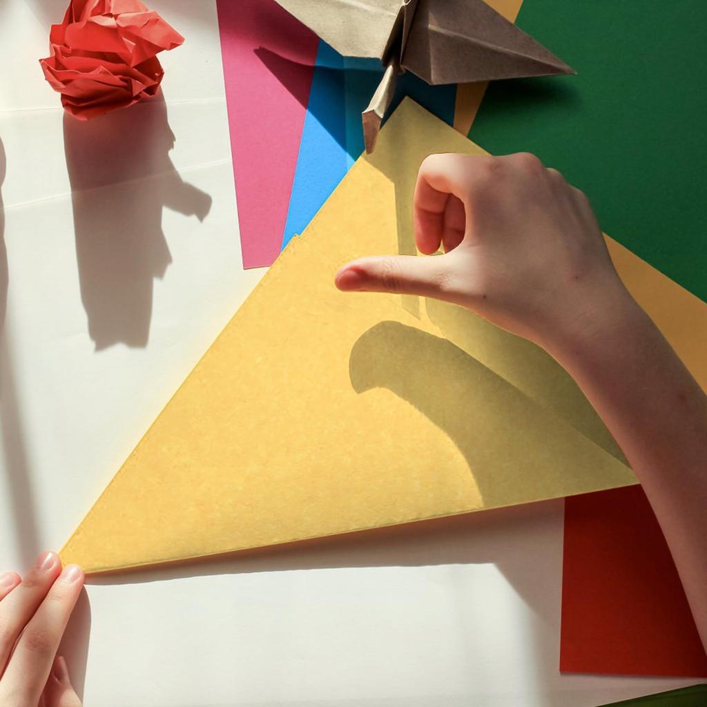 KESYOO Large Origami Paper A4 Origami Paper Cutting Chiyogami 100 sheets Color Print Paper Handmade Origami Thousand Cranes DIY Craft Paper Color