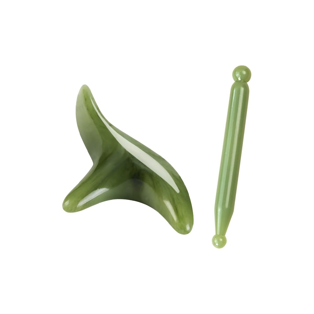 Samcos Acupressure Massage Triangle Pressure Point Gua Full Body Resin Soles of the Feet Sticks, Sparrow, 2-Piece Set, Press, Sha, Shiatsu, Use,