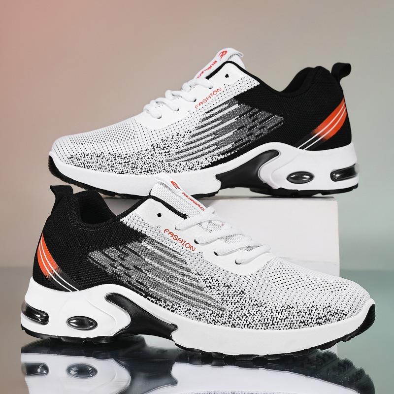 New men's shoes, men's shoes, fly weave air cushion, soft-soled shoes, fashion trend, breathable casual sports men's shoes
