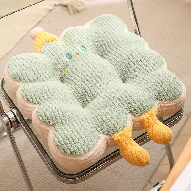 

Cartoon Simple Biscuit Seat Cushion Home Sofa Pillow Cushion Office Seat Cushion Tatami Futon Seat Cushion 40*40cm（0.36kg） зелёный