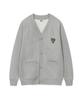 Wacky Willy Kiki Logo V-Neck Cardigan Gray