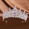 Diadema Corona Nuziale con Strass per Abito da Sera e Servizi Fotografici