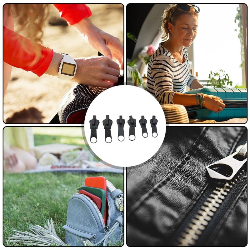 Pack Of 12 Zip Repair Kits Zipper Slider Set For Backpack Clothing Zipper Fix Zipper Replacement for Various Accessories