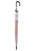 Large 65cm vinyl clear jump windproof and with fiberglass stylish muted pink umbrella, umbrella, break-resistant, ribs, two-tone color.