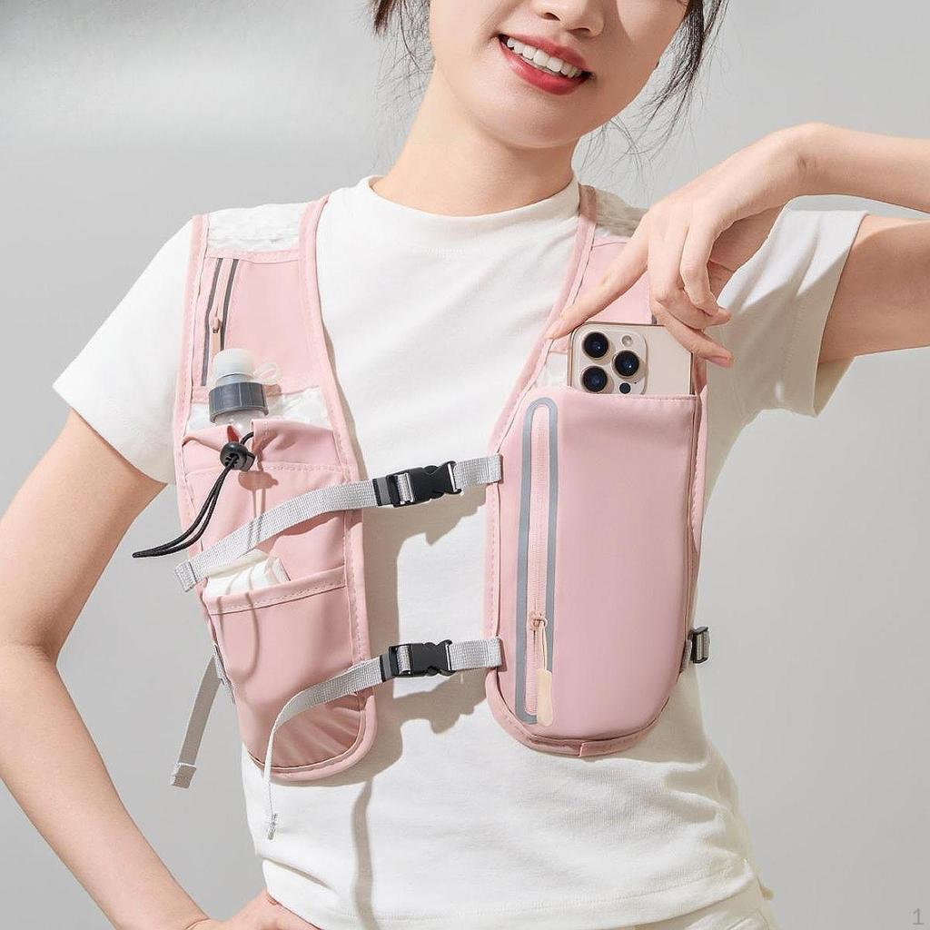 Väst Vandringsryggsäck Vattenflaskhållare Cykelväska för Jogging Tävling