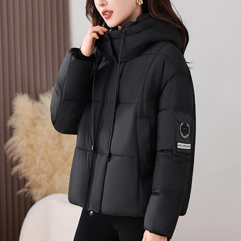 Fashion Woman Parkas Winter Short Coat Hooded Thick Warm Elegant Women's Jackets