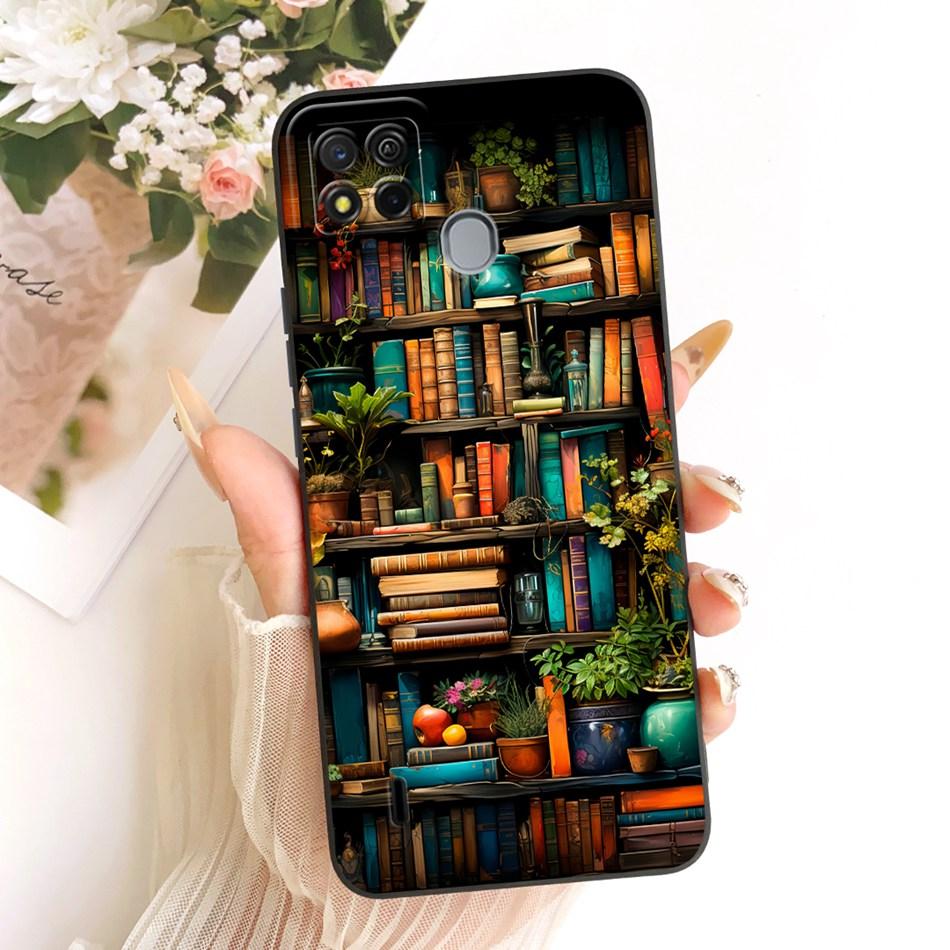 For ITEL A57 W6004 A611W Fashion Dusk Beach Painting Phone Case For ItelA57 A57 Pro Soft Silicone Covers Bumpers