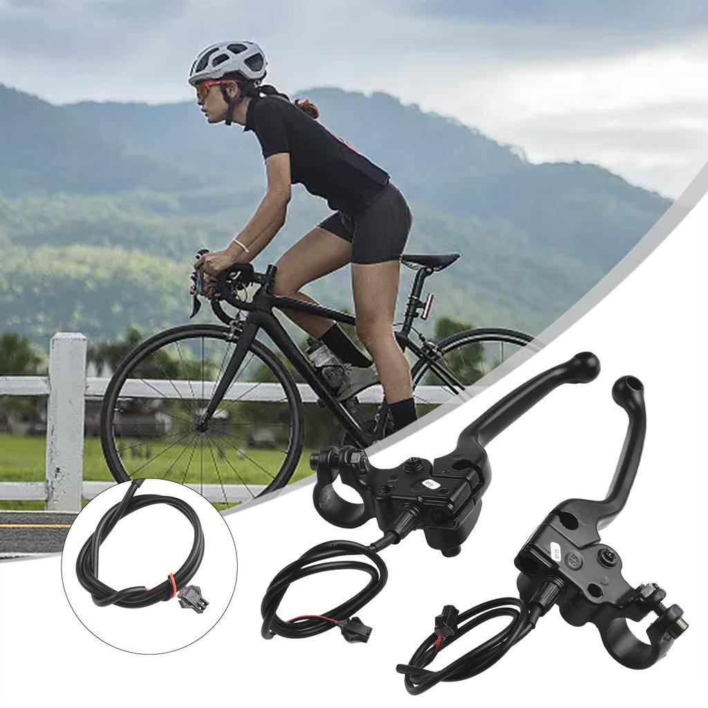 1 Pair Bike Brake Levers E-bike With Parking Button