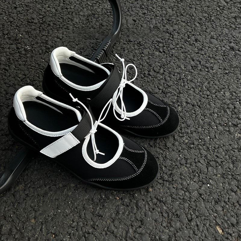 

Guyun Shu Casual color matching light mouth Mary Jane shoes women s summer new sports style platform ballet women s shoes 35