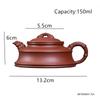 150ml Chinese Yixing Purple Clay Teapot Beauty Tea Infuser Kettle Creativity Handmade Tea Pot Household Raw Ore Zisha Tea Set