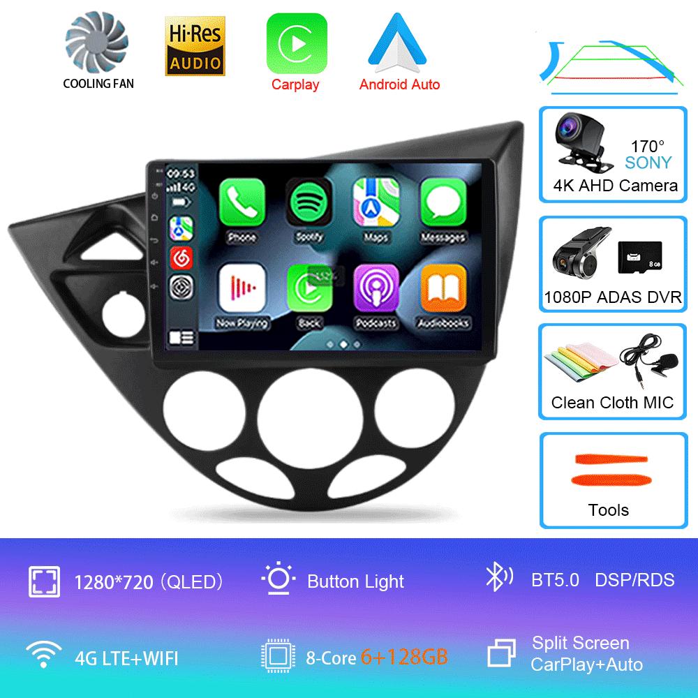 9“ Android 13 For Ford Fiesta 1995-2001 Focus MK1 1998-2004 7 Inch Multimedia Car Radio Stereo Carplay Autoradio Head Unit Auto