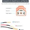 2PCS Wiring Harness Plug,H4 9003 HB2 Heavy Duty Ceramic Wiring Harness Sockets,Car Accessories Car H4/9003 Female Ceramic Headlamp,Female Connector