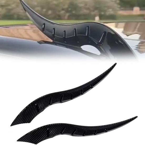 1 Pair Car Dragon Horn Decoration Personalized Vehicle Modifications 3D Horns Sticker Ornament for SUV Sedan Hatchback