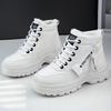 Women's Warm Waterproof Mid-Calf Lace-Up Snow Boots with Thick Velvet