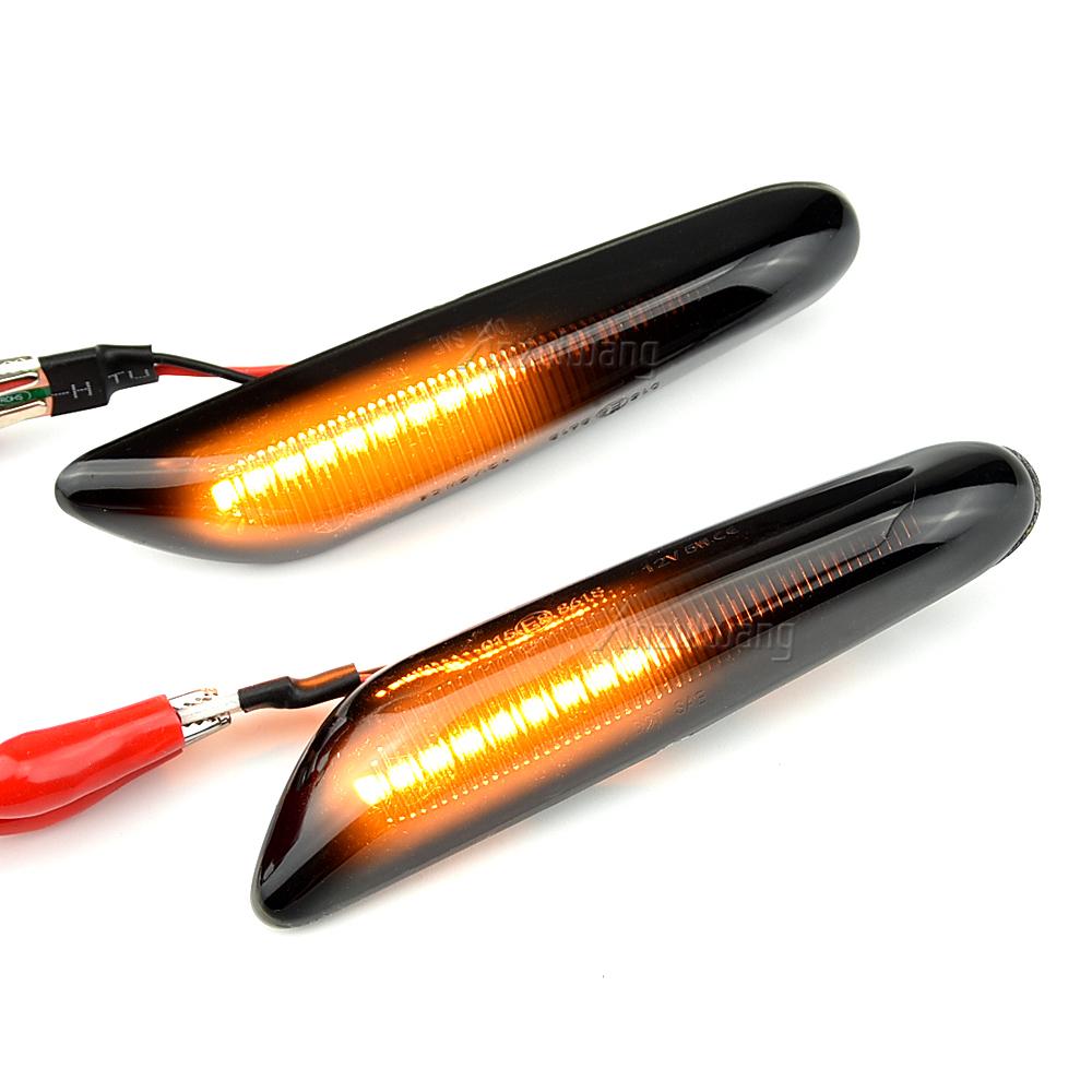 2 Stück LED Dynamische Seitenmarkierungsleuchte Blinkerleuchte Blinker Lampe Signalleuchte Für BMW E90 E91 E92 E93 E60 E87 E82 E46