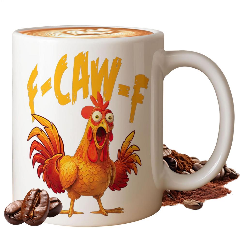 

Funny Chicken Coffee Mugs 12oz Humor Rooster Ceramic Cup Novelty Mug Drinkware For Tea Hot Cocoa Milk Juice Cold Drinks A