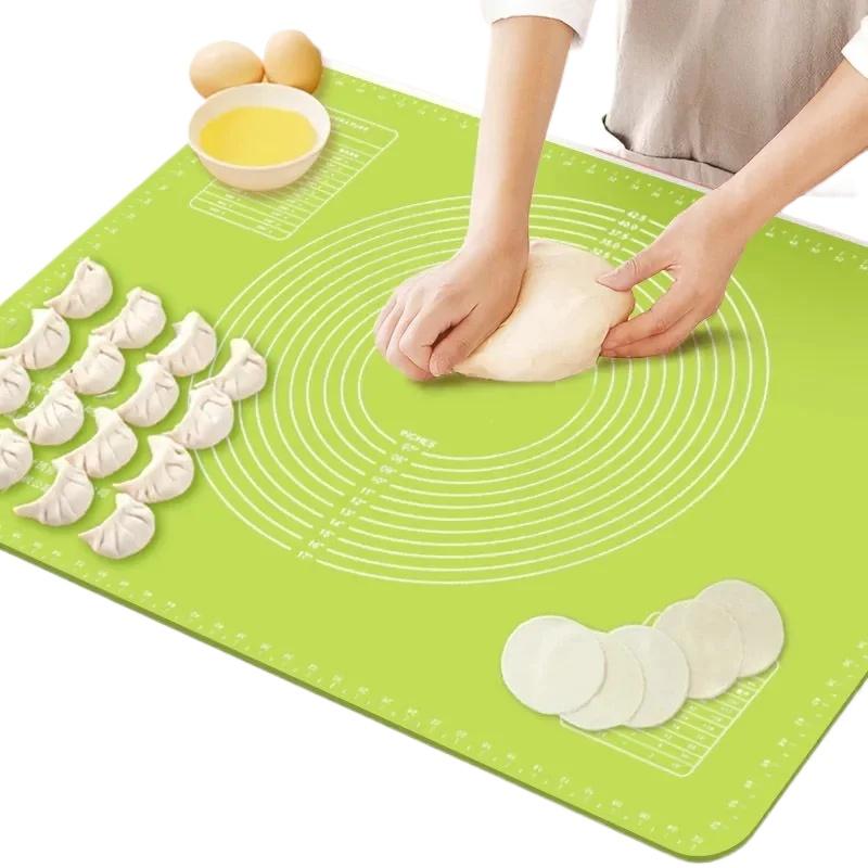 

Силиконовый коврик для выпечки, форма для пиццы, гаджеты для кондитерской кухни, кухонные инструменты, утварь, посуда для выпечки, аксессуары для замешивания зелёный