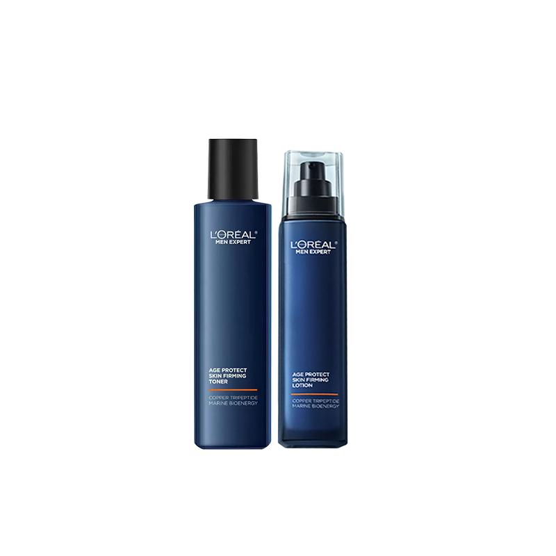 Loreal Paris Youth Muscle Source Toner Lotion Mens Skin Care Set - Youth Muscle Source Firming Lotion 145ml Youth Muscle Source Firming Toner 180ml