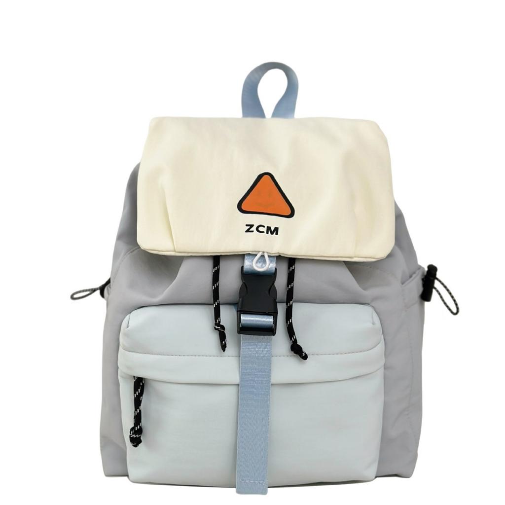 Outdoor college student schoolbag student backpack travel light leisure contrasting colors new large-capacity backpack commuting tide