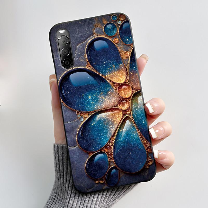 

Black Case For Sony Xperia 10 II Luxury Fashion Anti-scratch Shell For Sony Xperia 10 III/Xperia 10 III Lite Cool Dragon King Xperia 10 II