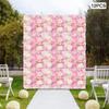 3D Flower Wall Panel - 12pcs Artificial Silk Flower Backdrop, Pink Dahlia + Hydrangea + White Rose, 15x15 In Floral Arrangement