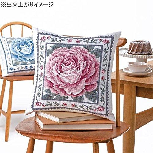 Olympus Threads Cross Stitch Embroidery Kit, Beautiful Flowers, Red Rose, Beige, 6057