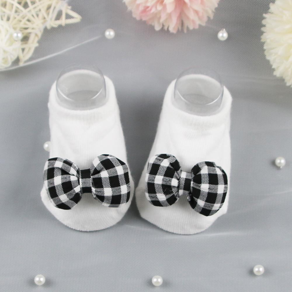Cute Cartoon Socks Bow Floral Baby 3D Doll Socks Cotton Fruit Anti-slip Floor Socks for Newborn Infant Baby Socks 0-2Y