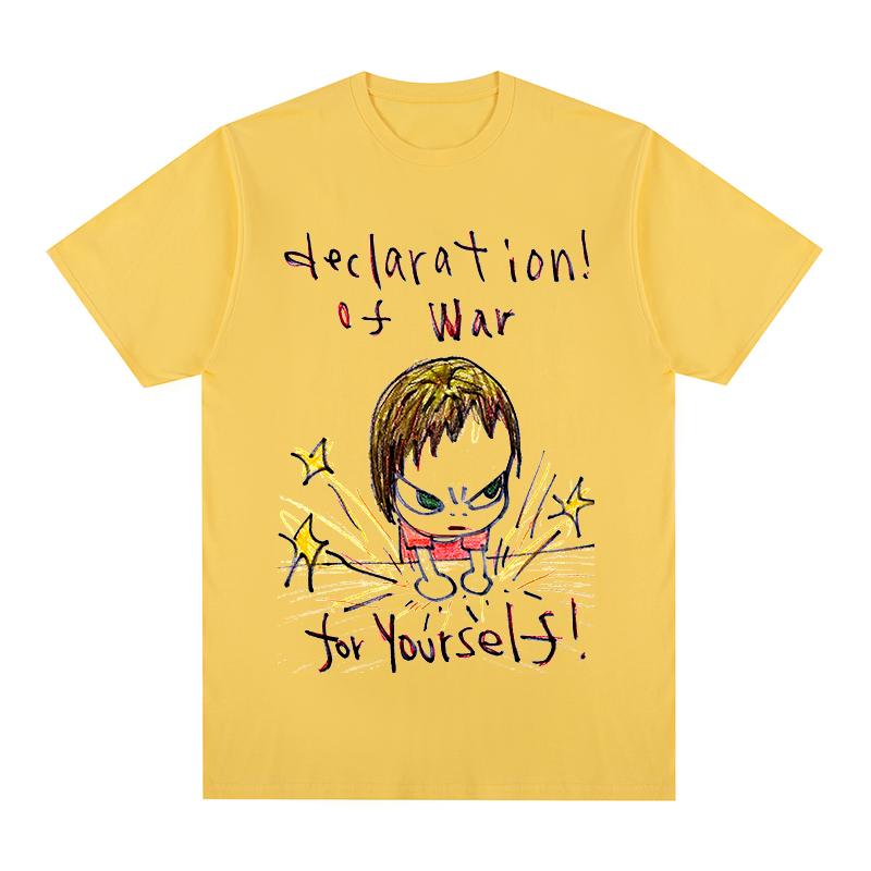 Tričko Yoshitomo Nara War for Yourself z bavlny, unisex, nové dámské tílko, unisex