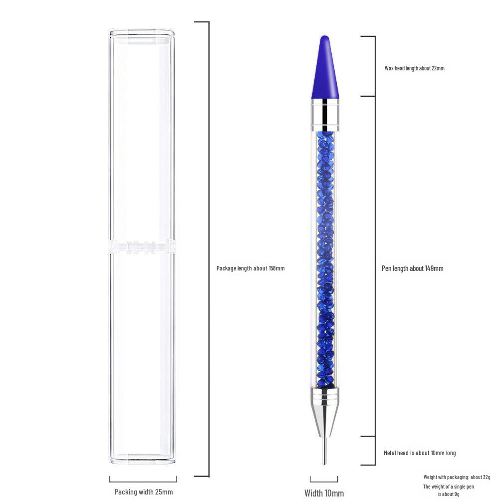 Acryl Doppelköpfiger Nail Art Stift: Multifunktionaler Wachsstift für Präzisionsbohrarbeiten