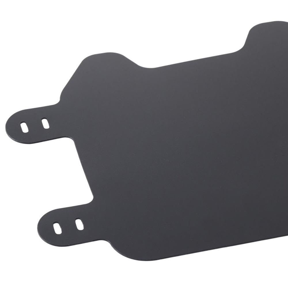 Motorcycle Front License Plate, Black ABS Dirt Bike Electric Motorcycle License Plate Accessories Compatible