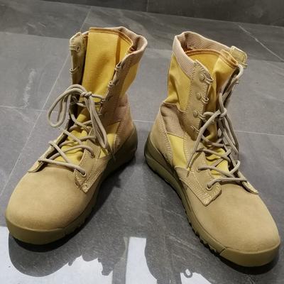 Atmungsaktive, sanddichte, leichte High-Top-Taktikstiefel aus Leder für den Außenbereich, Wüstenstiefel aus Leder, Offroad-Wanderstiefel, Martin-Stiefel für Paare
