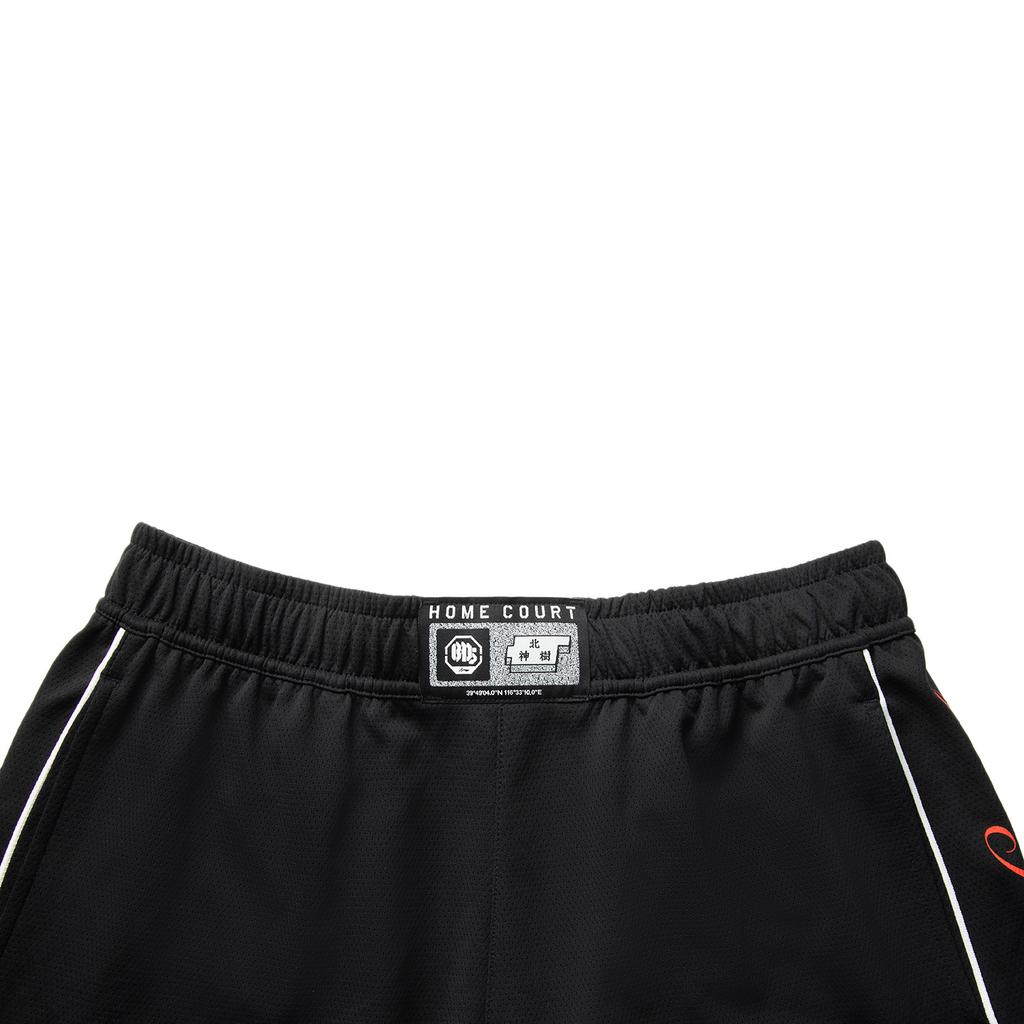 Li Ning Bad Five Fashion Versatile Casual Quick-Dry Cool Loose Basketball Game Shorts Men Shorts Black AAPV133-1