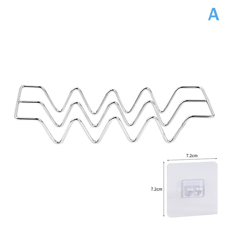 Stainless Steel Ins Style Soap Rack Shelf Kitchen Dish Household Draining Countertop Basin Soap Holder Bathroom Accessories