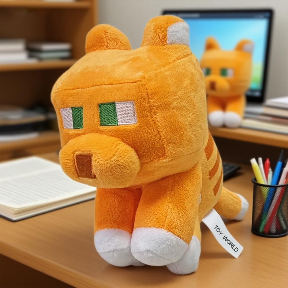 Leopard Cat Plush Toy Cartoon Character Soft Toy Plush Cushion Soft and Cuddly Plush Toy Children's Birthday Gift